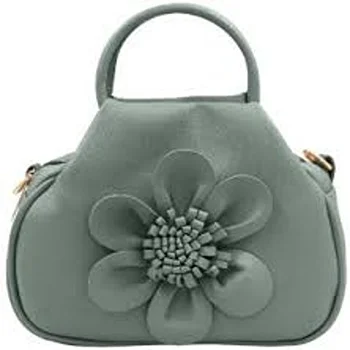 Flower Design PU Sling Bag